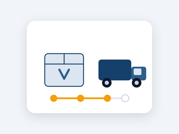 Order tracking from warehouse to delivery van